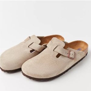 NEW in Box Birkenstock Size 38 Boston Clog Taupe